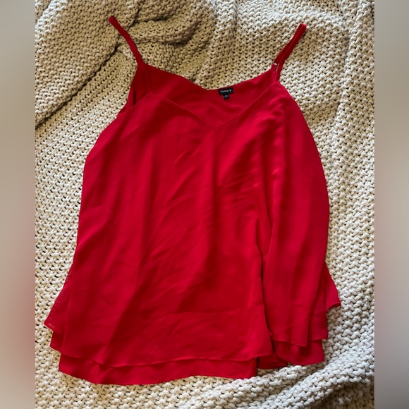 Torrid red chiffon tank - Picture 5 of 5